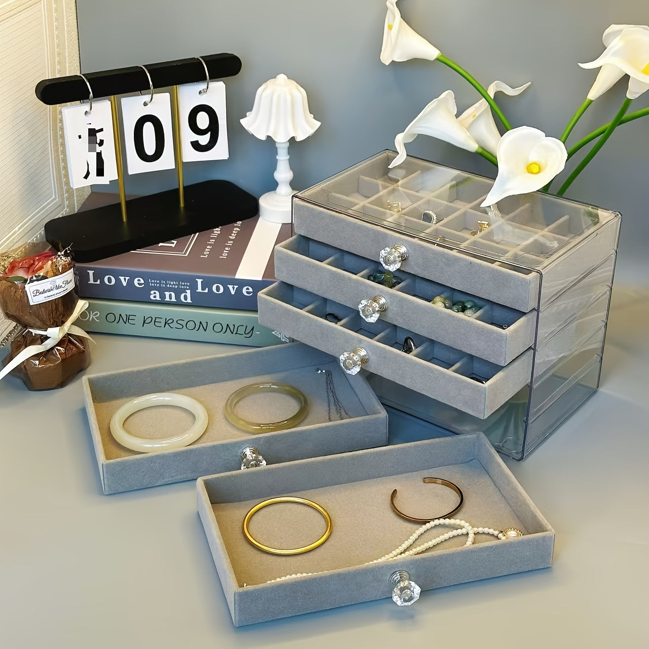 Exquisite 5-Layer Jewelry Box with Velvet Lining, Large Capacity & Anti-Scratch Design – The Ultimate Storage Solution for Your Treasures, Jewelry Boxes