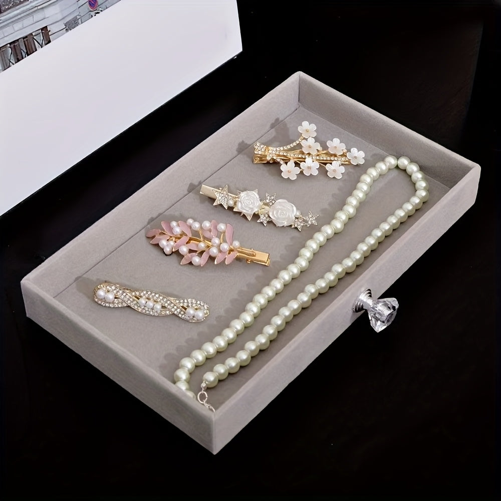 Latest 2025 Stackable Acrylic Jewelry Organizer with 5 Drawers - Women's Favorite for Earrings, Necklaces & Bracelets Storage Solution, Jewelry Boxes